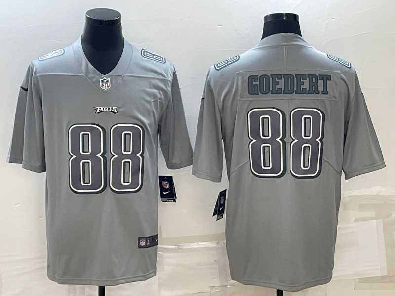 Mens Philadelphia Eagles #88 Dallas Goedert Gray Atmosphere Fashion Stitched Jersey